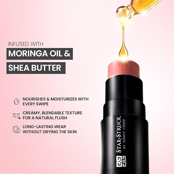Blush Stick For Women - Rosy Baby Blusher Highlighter Blush Stick For Cheeks Matte Finish Waterproof And Long Lasting Blusher, Face Makeup 7 g (Pack of 1)