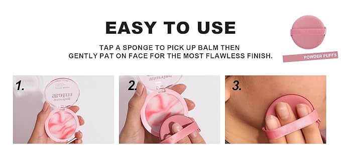 Poreless Face Blurring Primer & Oil Control Setting Powder Longwear 3D Blurring Balm, Waterproof Lightweight Flawless Skin Poreless Primer, Oil-Controlling Face Powder Soft Focus Effect