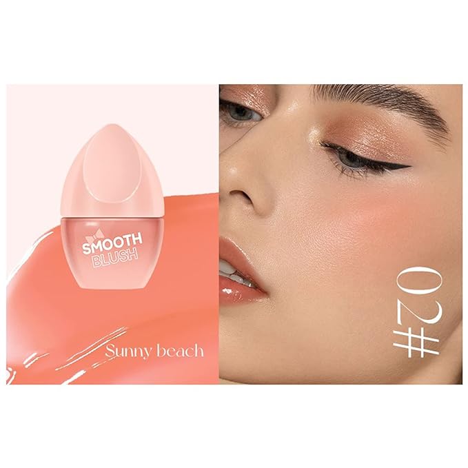 3 Pack Liquid Blush Set, Rose Blush, Light Pink Blush, Tangerine Orange Blush for White Fair Skin, Daughter Teen Girls Gift Idea, Vegan & Cruelty-Free, 0.28fl.oz /8ml (#01#02#03)