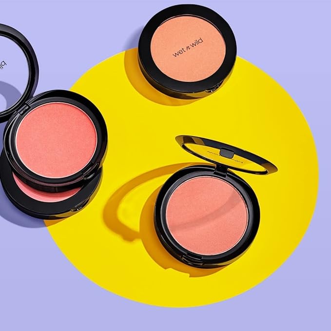 wet n wild Color Icon Blush, Effortless Matte Natural Sheer Glow & Seamless Blend, Luxuriously Infused Smooth Jojoba Oil, Cruelty-Free & Vegan - Pearlescent Pink(Packaged)