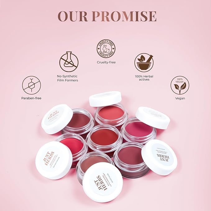 Organic Creamy Matte 3 in 1 Lip & Cheek Tint, Blush For Women - SLS,Chemical & Paraben Free - 0.14 fl. oz. (Pink Forever)