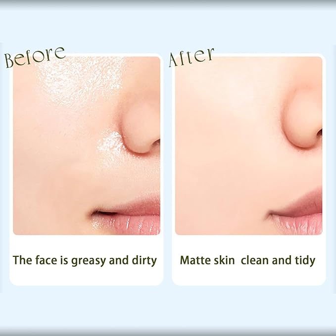 100 Sheets Lavender Oil Blotting Paper Mirror and Puff Sets Include 900 Sheets Refills, Portable Oil Absorbing Paper Sets for Dating, Meeting, Arrangements, Makeup Friendly Oil Control Paper
