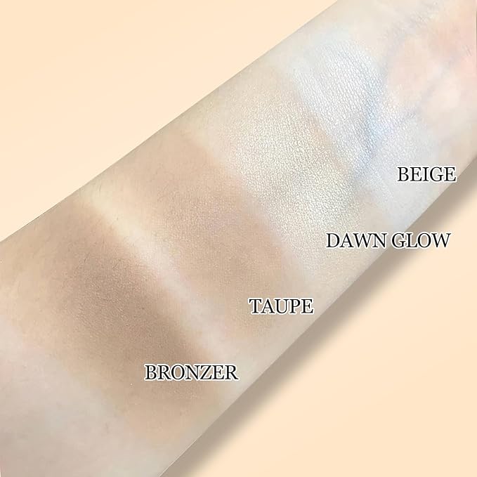 Erinde Cool Toned Contour Palette, Matte Grey Face Sculpting Bronzer Pressed Powder Contour, Lightweight, Ultra-Blendabled, Multiuse Baked Contouring Makeup for Pale Skin Tone, 01 Grey Brown