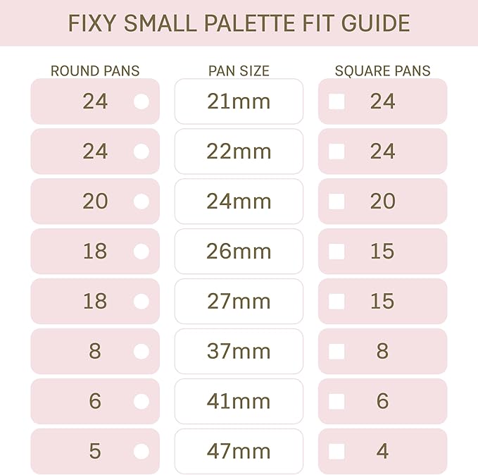 FIXY Small Magnetic Makeup Organizer with Clear Top – Depot, Organize & Declutter Your Makeup–Travel-Friendly Empty Palette for Eyeshadow, Blush & More, Customizable & Portable- 5.7"x4.3"