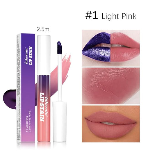 3Pcs Peel-Off Nude Lip Tint Set - Long-Lasting Matte Lip Stain, Waterproof & Smudge-Proof, 24H Color Hold with Hydrating Effect