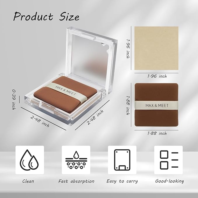 200 Face Oil Blotting Sheets with Mirror Travel Box& Puff, Linen Fiber Gentle Oil Control Film Not Destroy Base Makeup Face Oil Absorbing Sheets (Coniferous Tree, Box+Refill total 200 sheets)
