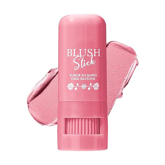 Cream Blush Stick Multi-Use Makeup Blush Stick for Lip and Cheeks Tint Solid Moisturizer Waterproof Cream Blush Natural Face Blush Makeup for All Skin Tones-03 Light Pink