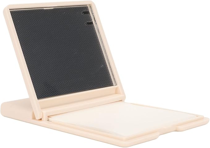 Zetiling Oil Blotting Sheet, Plant Fibre Material, 250 pcs, Easy Dispensing, Mirror Case, Makeup Puff, Easily Portable, Full Oil Control