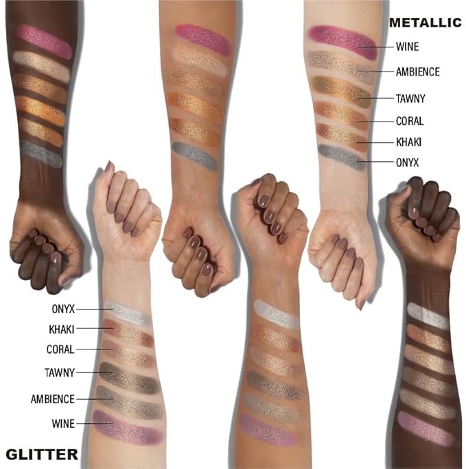 Ccolor Cosmeticss - Neutrals, 24-Color eyeshadow Palette Matte/Shimmer/Metallic.Glitter Finish, Highly Pigmented Eye shadow Makeup, Long- Wearing Eye Palette, Eye Makeup Kit with Easy-to-Blend Shades