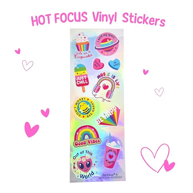 Hot Focus | Strawberry and Buble Gum Ice Cream Flavored Lip Gloss Set – Assorted Lip Gloss Flavors, Non-Toxic Makeup for Kids & Teens (Sweet)