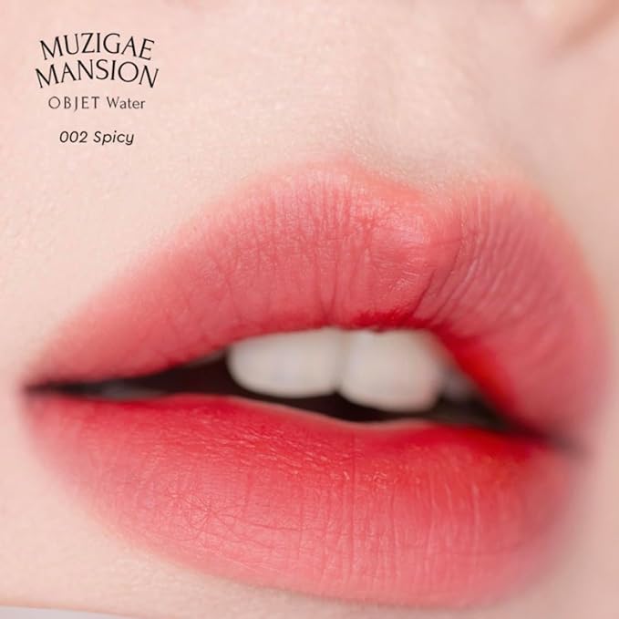 MUZIGAE MANISON City Chic Trio - 03 Nuddy | Objet water 01 Signature & 02 Spicy & Moodwear Blur 03 Nuddy | K-Beauty Lip Stain Matte Lipstick