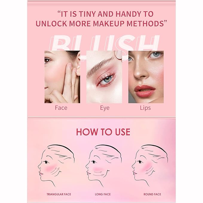 Multi Sticks Set, Cream Contour Stick Blush Stick for Cheeks, Eyes and Lips Highlighter Makeup Sticks for All Skin, Natural Makeup Waterproof Long Lasting(Set 02)