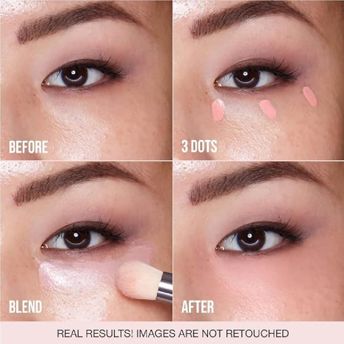 H.U.D.A BEAUTY #FAUXFILTER Under Eye Color Corrector 0.3 oz / 9 mL (Cherry Blossom, 0.3 oz / 9 ml) + Bonus Acne Patch (36 Pieces)
