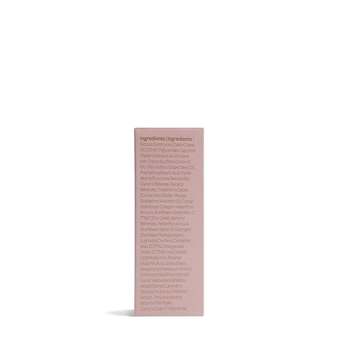 ATTITUDE Oceanly Sheer Lip Gloss Stick, EWG Verified, Titanium Dioxide-Free, Vegan Makeup & Beauty, Cruelty-Free, Plastic-Free, Silky Pink, 0.12 Ounces