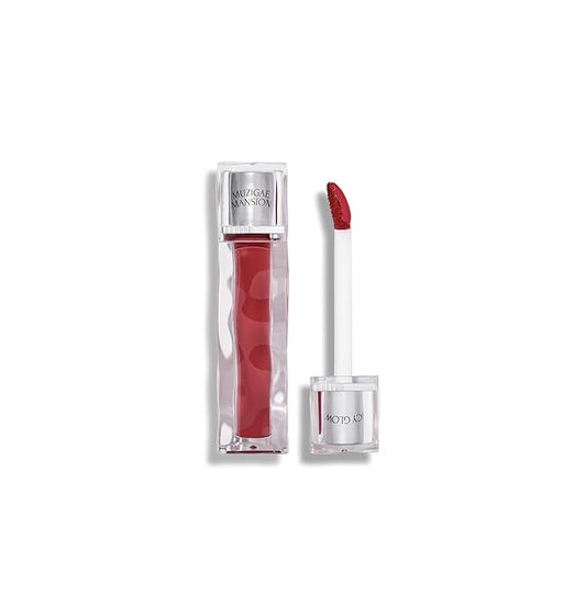 Icy Glow Lip Tint – Vegan Collagen, No-Stain, Hydrating Gloss, (K-Beauty) Makeup, Red & Tinted Shades (08 SLAY, 0.18 Fl oz)