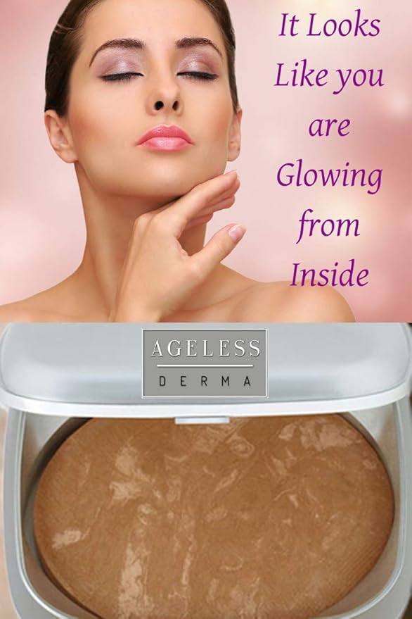 Baked Mineral Makeup Healthy Blush (Peach Frost). Highlighter Makeup