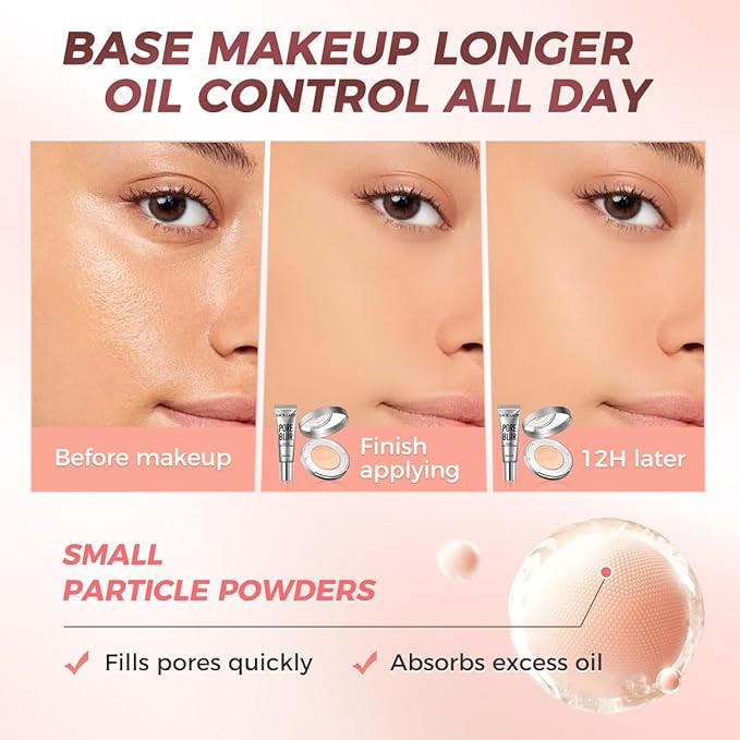 SACE LADY Mattifying Primer Blurs Pores and Fine Lines, Smooths & Hydrates Skin, Helps Foundation Base Makeup Longer for Lasting Matte Natural Finish
