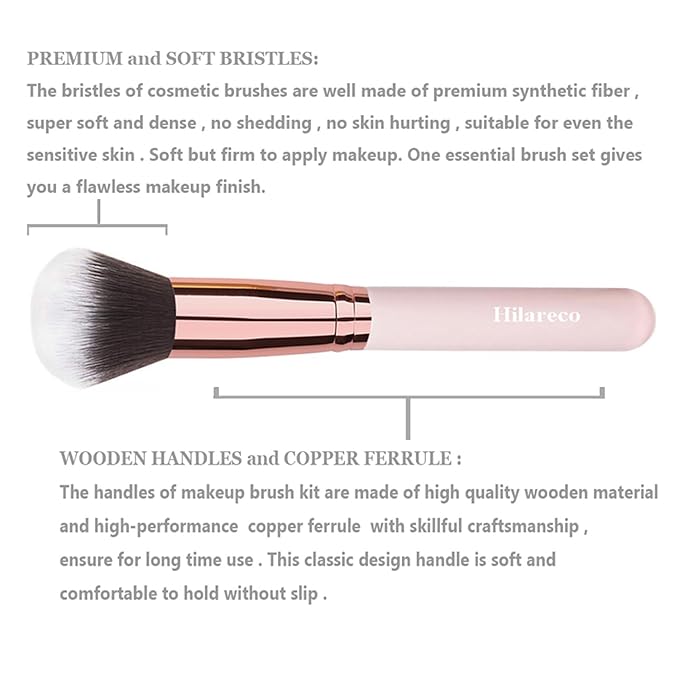 PHOERA Foundation, Full Coverage Foundation, PHOERA Primer, PHOERA Powder, PHOERA Makeup Set, Kabuki Makeup Brushes Foundation Brush Powder Brush,2 Pcs Makeup Sponge (111# Chestnut)