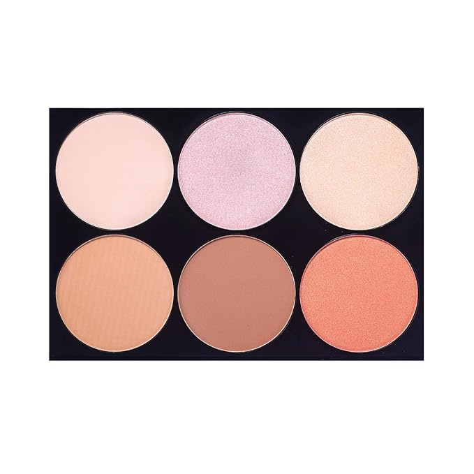 Mon Reve Shape Guru - 3-in-1 Face Sculpting Palette with Highlighter, Contour & Blush - Parabens-Free Vegan Mineral Makeup Kit for Light & Dark (01 Light)