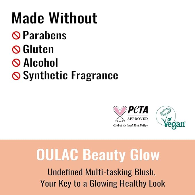 Oulac Coral Blush Makeup Set, Blush &Highlighter
