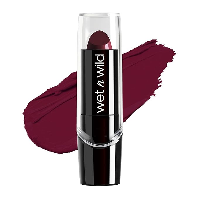 wet n wild Perfect Pout Matte Retractable Gel Lip Liner Pencil Red Gone Burgundy and Blind Date Silk Finish Lipstick Hydrating Rich Buildable Lip Color