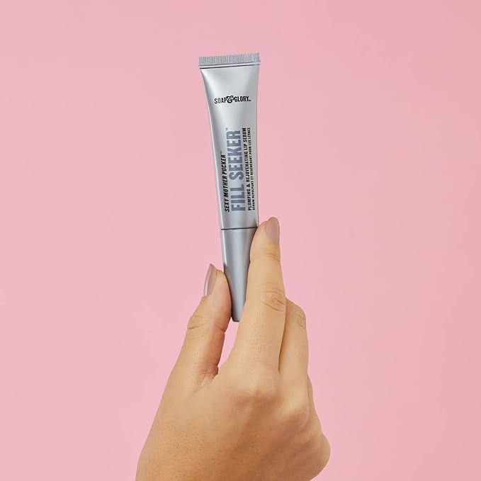 Soap & Glory Sexy Mother Pucker Fill Seeker Lip Plumper Gloss - Plumping Lip Gloss for Smooth & Moisturized Feel - Rejuvenating Serum with Long-Lasting Hydration (0.5 fl oz)