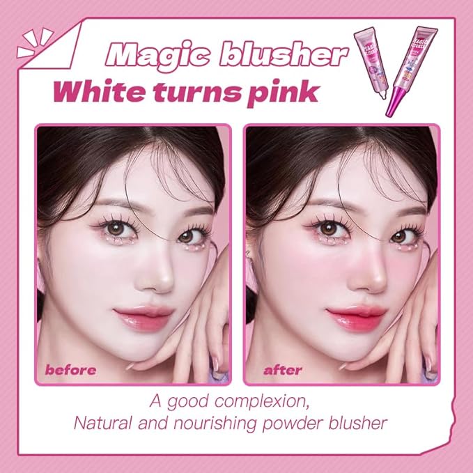 Magic Color Change Liquid Blush, Reacts to Your pH for a Unique Flattering Flush