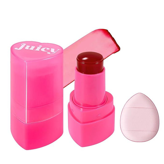 Jelly Blush, 3-In-1 Multi-Use Blush Stick for Eyes, Cheeks & Lips, Hydrating Texture (03, 1 PCS)