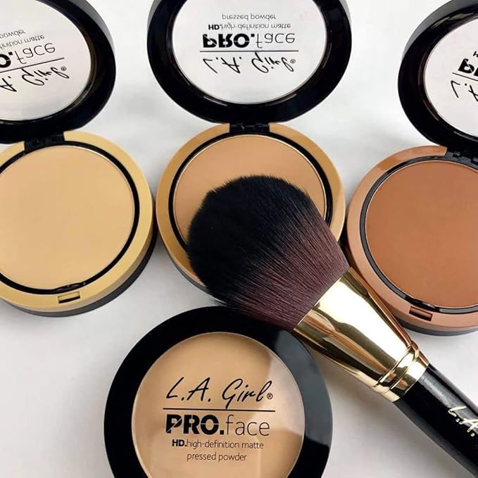 L.A. Girl Pro.Face Matte Pressed Powder, Chestnut GPP614 (Pack of 2)