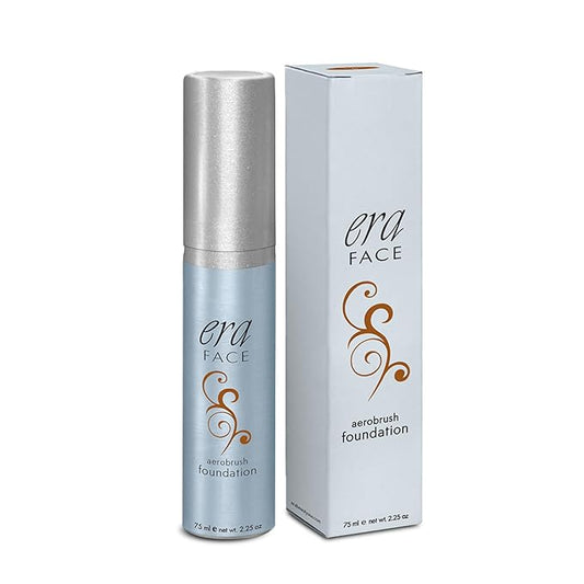 ERA Face spray makeup (R9 Chestnut, 2.25 oz) - airbrush foundation, everyday, buildable, professional spray on cosmetics by Era Beauty