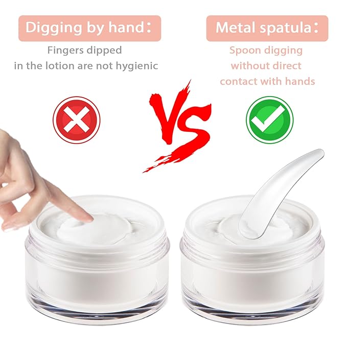 3Pcs Mini Makeup Spatula, Reusable Cosmetic Cream Spatulas Spoon, Skincare Scoop Applicator Massage Beauty Tools for Mixing and Sampling Face Eye Cream