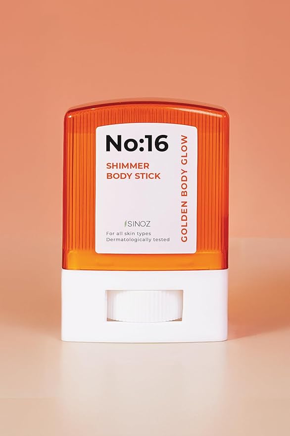 No:16 Shimmer Stick | Face & Body Moisturizer | 16 Precious Oils | Lightweight, Non-Greasy Feel | Cheesecake Scent | Pearlescent Glow | 0.3 Fl Oz