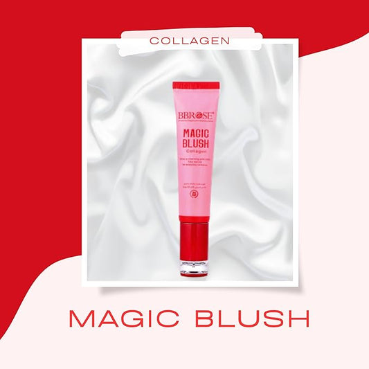 Magic Blush Collagen 30ml – Anti-Aging Liquid Blush with Collagen for Cheeks & Lips, Hydrating & Buildable Coverage, Long-Lasting Vegan Makeup for Natural Radiant Glow