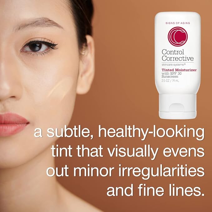 CONTROL CORRECTIVE Tinted Moisturizer with SPF30 & Lactic-C Firming Cream, Anti Aging, Brighten & Smooth