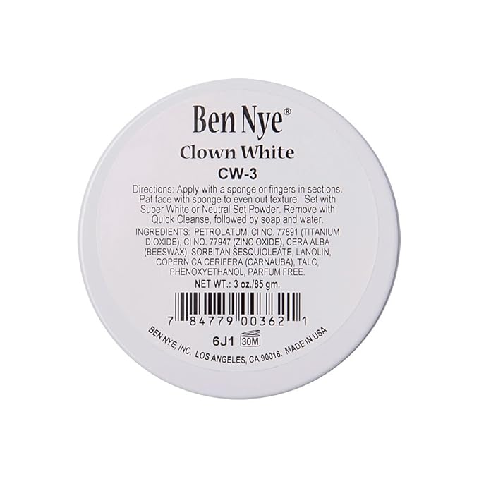Ben Nye Clown White Makeup ,3 oz