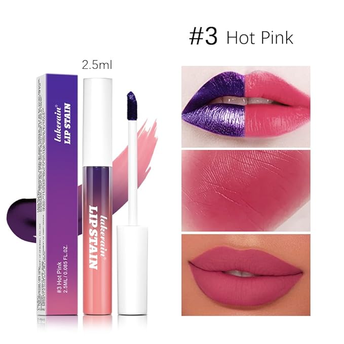 3Pcs Peel-Off Nude Lip Tint Set - Long-Lasting Matte Lip Stain, Waterproof & Smudge-Proof, 24H Color Hold with Hydrating Effect