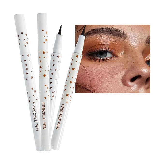 Light Brown Freckle Pen - Natural Waterproof Makeup Tool for Face & Body, Long Lasting Cosmetic Marker with Precision Tip, Vegan & Cruelty Free, Daily Use & Special Occasion