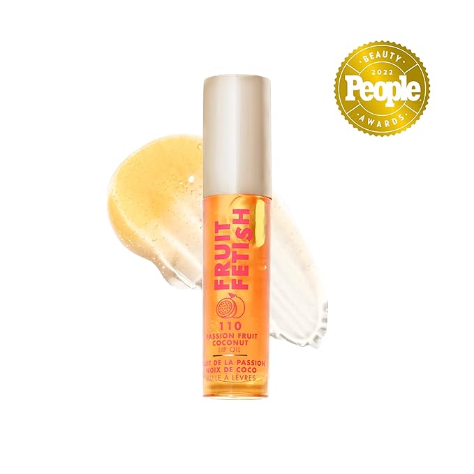 Milani Fruit Fetish Lip Oil with Vitamin E for Instant Hydration, Fruit Extract Infused Lip Treatment and Moisturizing Lip Gloss - Passionfruit Coconut