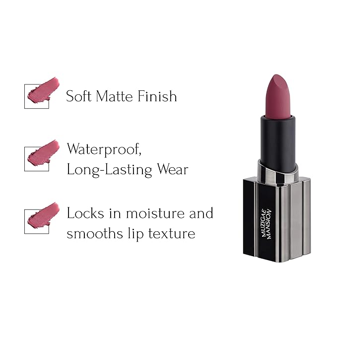 MUZIGAE MANISON City Chic Trio - 07 Hippy | Objet water 01 Signature & 02 Spicy & Moodwear Blur 07 Hippy | K-Beauty Lip Stain Matte Lipstick