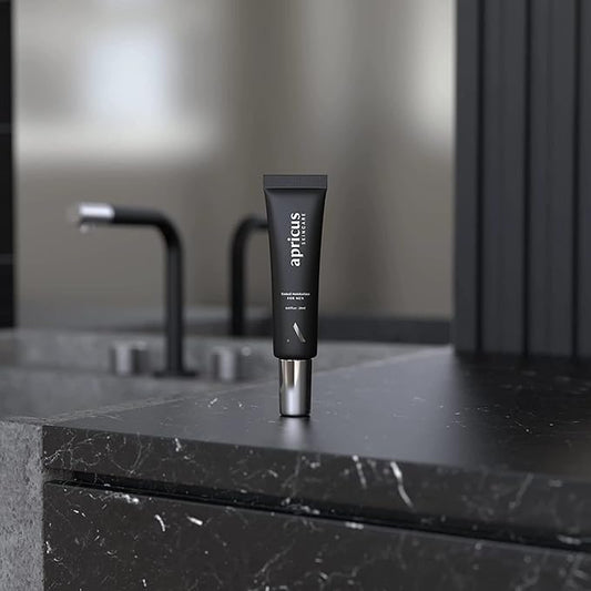 Tinted Moisturizer for Men by Apricus Skincare | Face Moisturizer Anti Aging and Anti-Redness | Dark Spot Concealer Cream and Redness Corrector | Matte Acne Face Moisturizer, 0.67 Oz, (Medium)