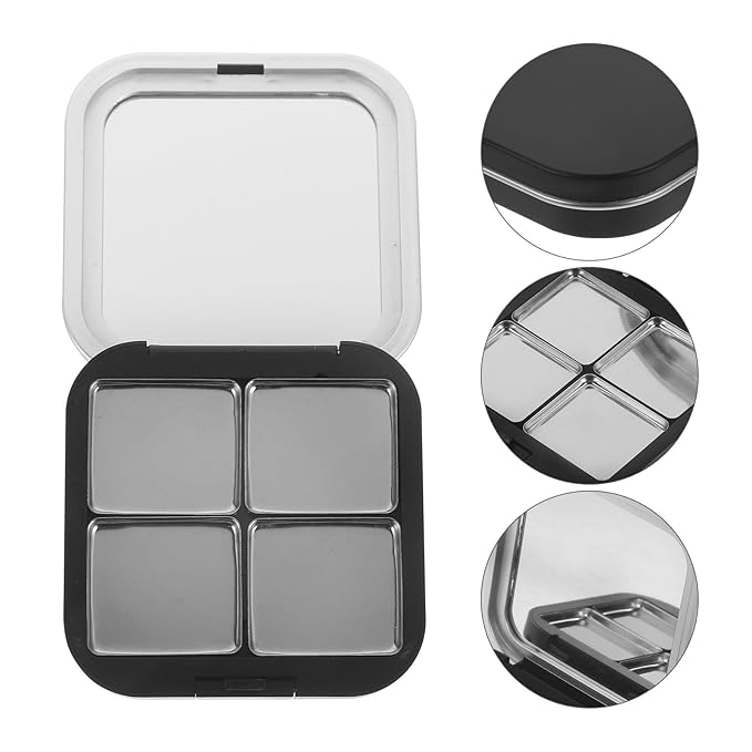 Empty Lipstick Palette Magnetic Eyeshadow Palette Makeup Foundation Blush Container with Mirror for Women