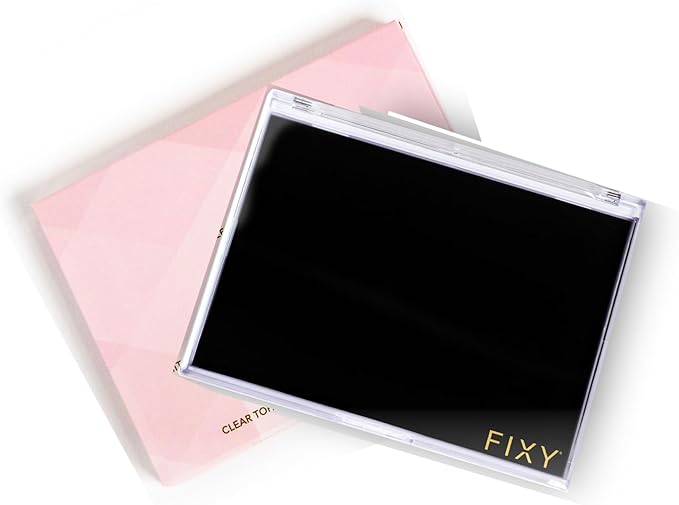 FIXY Small Magnetic Makeup Organizer with Clear Top – Depot, Organize & Declutter Your Makeup–Travel-Friendly Empty Palette for Eyeshadow, Blush & More, Customizable & Portable- 5.7"x4.3"