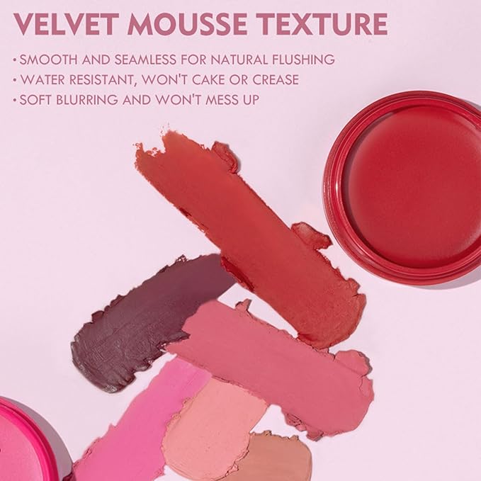 Blush Multi Stick, Lightweight & Blendable, Non-greasy & Waterproof, For Eyes, Lips & Cheeks, Highlight Contouring blush, Perfectly Blended, Contour Stick (SET 1, 2 in 1)