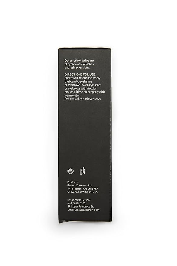 Lash & Brow Shampoo 50 ml - cleansing shampoo for eyelashes and eyebrows, eyelash foam, eyelash extension cleanser