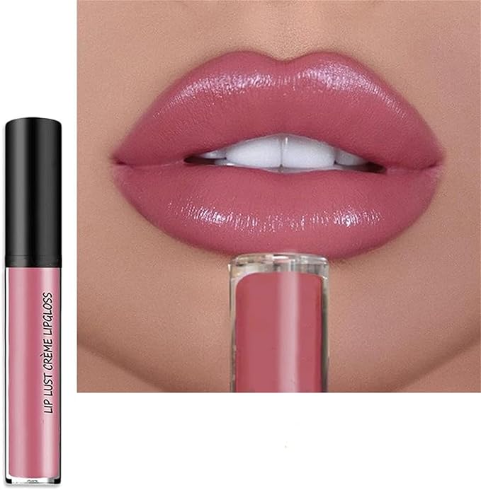 Kayswnag 12 Color Cream Texture Waterproof Lipstick, Lip Gloss Lip Lust Creme Lipgloss Liquid Lipstick,Waterproof Long Lasting Velvet Lip Gloss (09#)