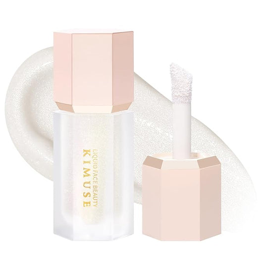 KIMUSE Soft Natural Glow Liquid Filter, Weightless, Long-Wearing, Smudge Proof, Natural-Looking, Dewy Finish, Glow Liquid Illuminator Makeup