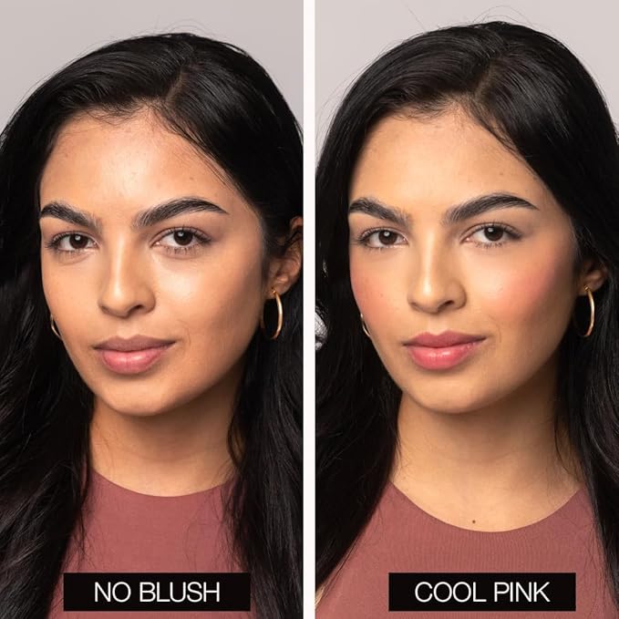Palladio Liquid Blush for Cheeks & Lips 2-in-1 Makeup, Weightless Cream Formula, Smudge Proof Long-Wearing, Natural Look, Dewy Finish, Cool Pink