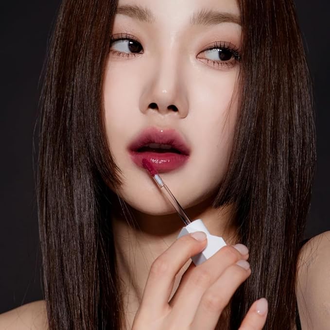 Dewy Fit Tint – 8 Colors | Non-Sticky, Buildable Shine with Vivid Color | Long-Lasting & Moisturizing for a Plump, Glossy Finish | K-Beauty Lip Color (#003 Rose De Rose, 0.1 Fl Oz)