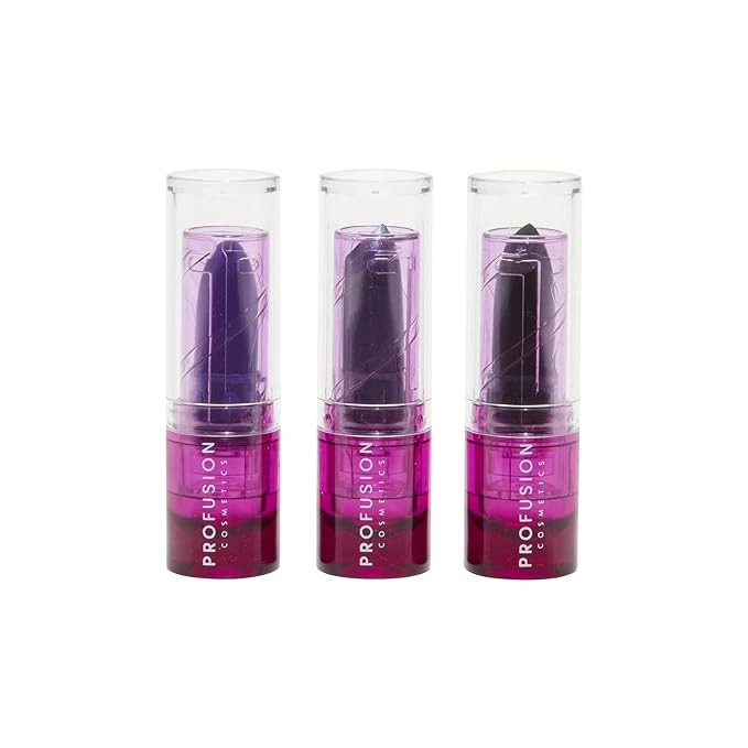 Profusion Cosmetics Sea Witch 3 PC Satin Lip Tint Set, Long Lasting Glamour with Mesmerizing Shades, Dive Into Intense Color and Rise Your Makeup Routine With Premium Beauty Tool