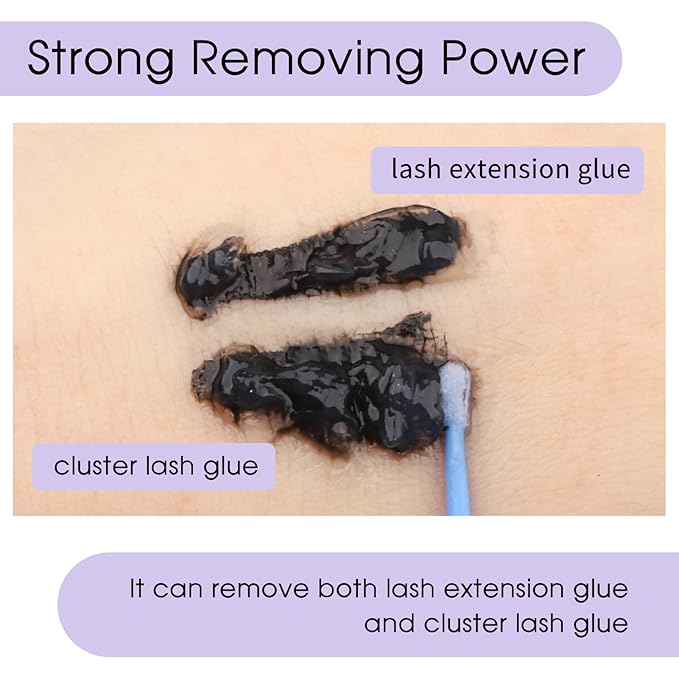 Lash Remover For Lash extensions/Lash Clusters Cream Lash Glue Remover 10g Effectively| Low Irritation for Sensitive Skin Lash Extension Remover Easy Removal of Indicidual Lashes Glue Remover(Rose)